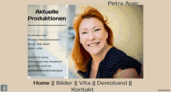 Desktop Screenshot of petraauer.de